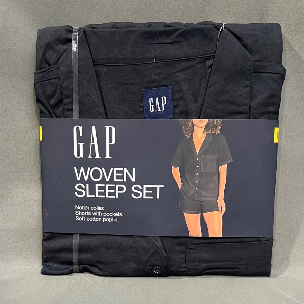 GAP Midnight Black Woven Sleep Set